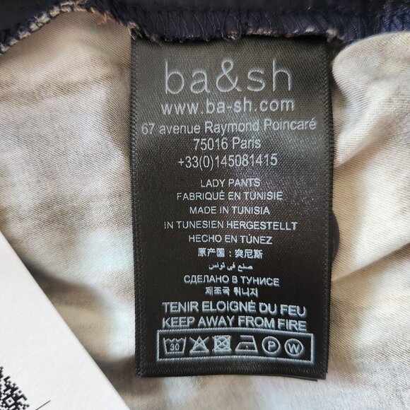 Ba&Sh Sama Floaty Wide Leg Patterned Trousers Brown Womens's Size US10 (42) - Picture 7 of 13